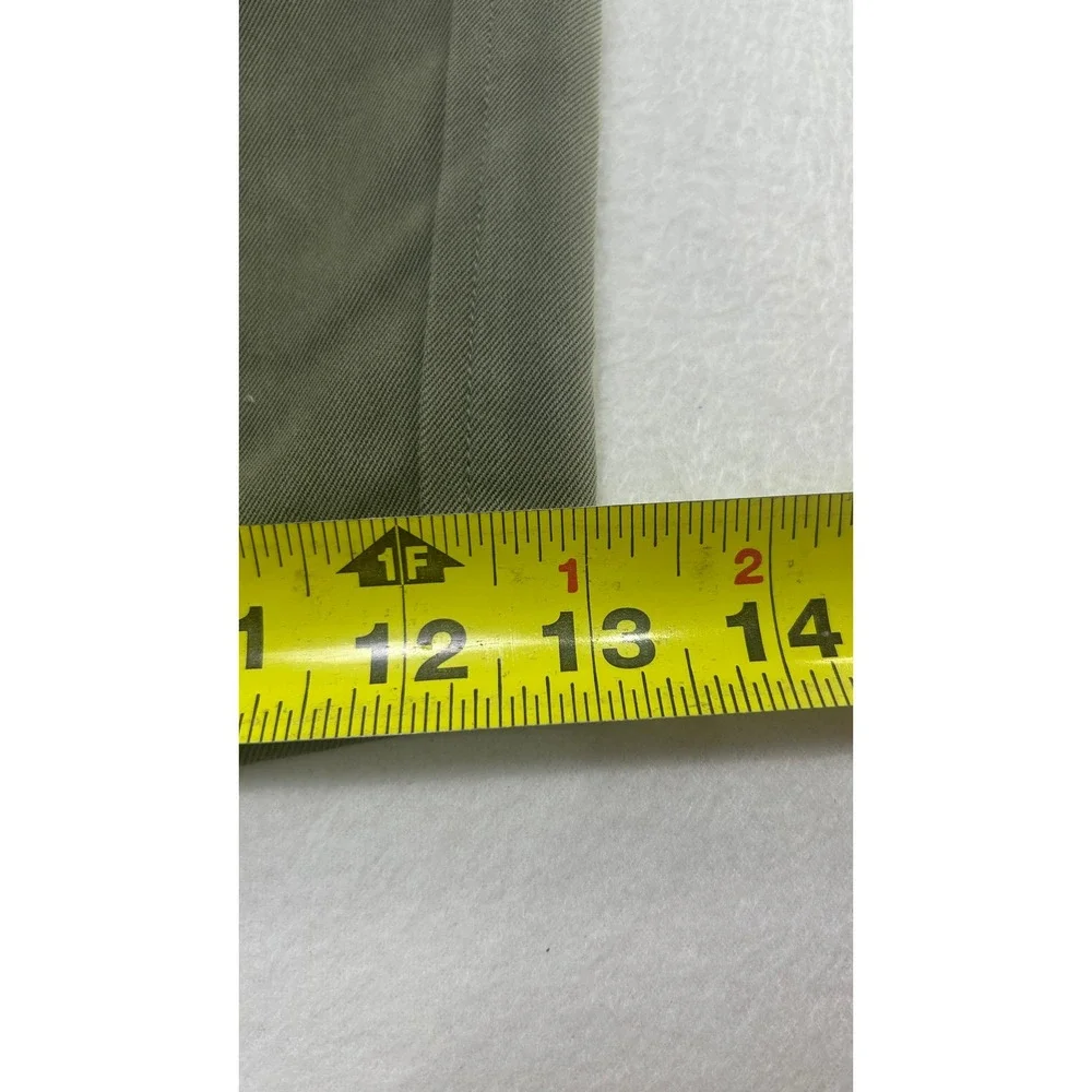Tommy Bahama Relax Mens 40 Silk Pleated Shorts Olive Green 100% Silk Casual